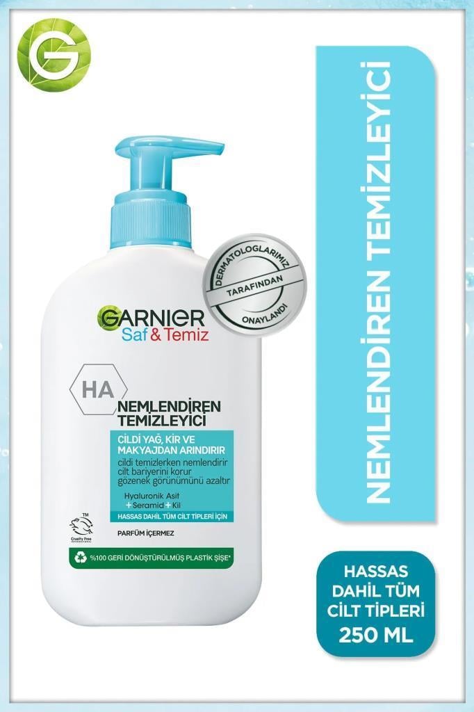 Garnier Saf & Temiz Nemlendiren Yüz Temizleme Jeli 250 ml