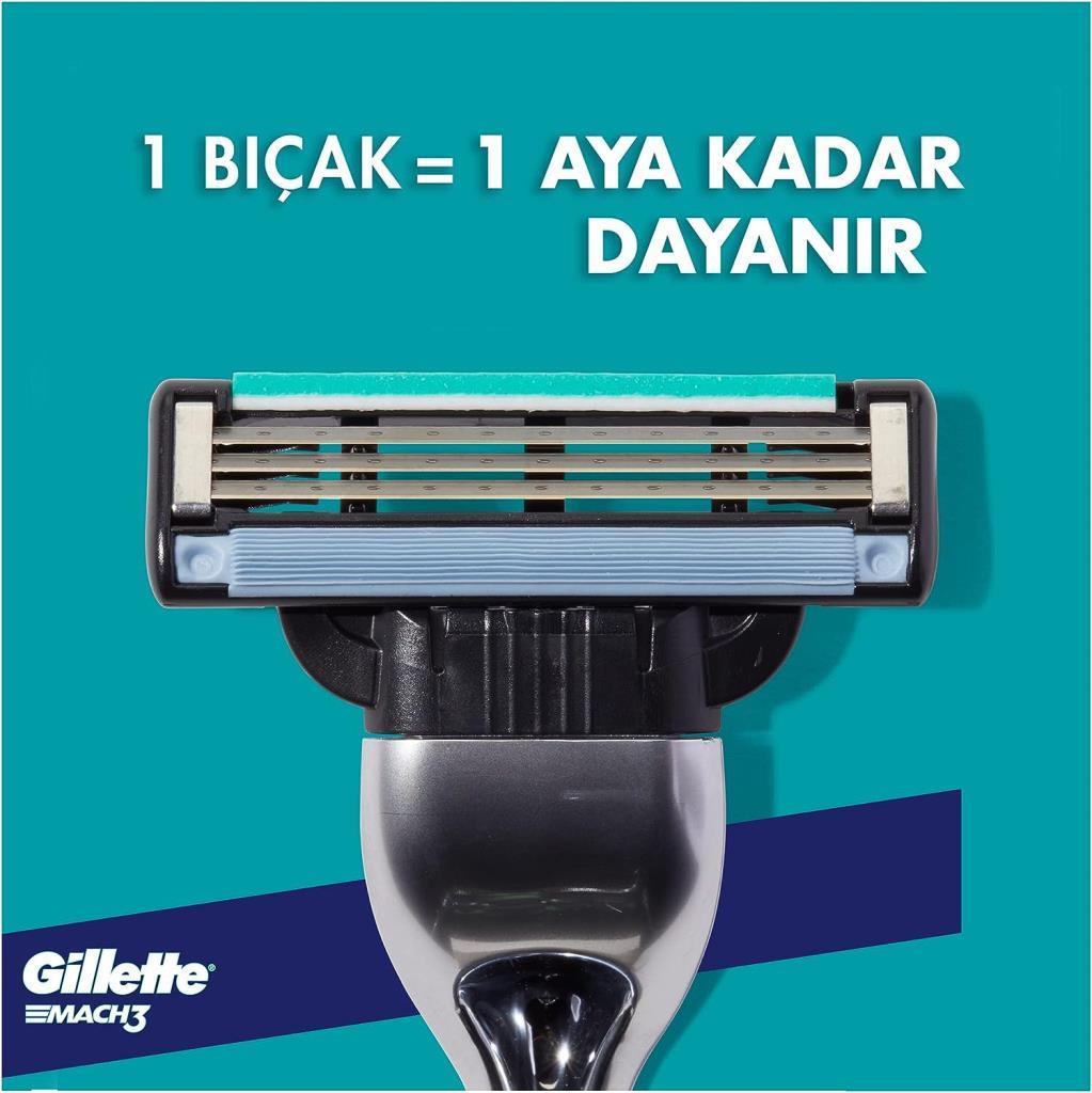 Gillete Mach 3 Yedek Tıraş Bıçağı 8 Li