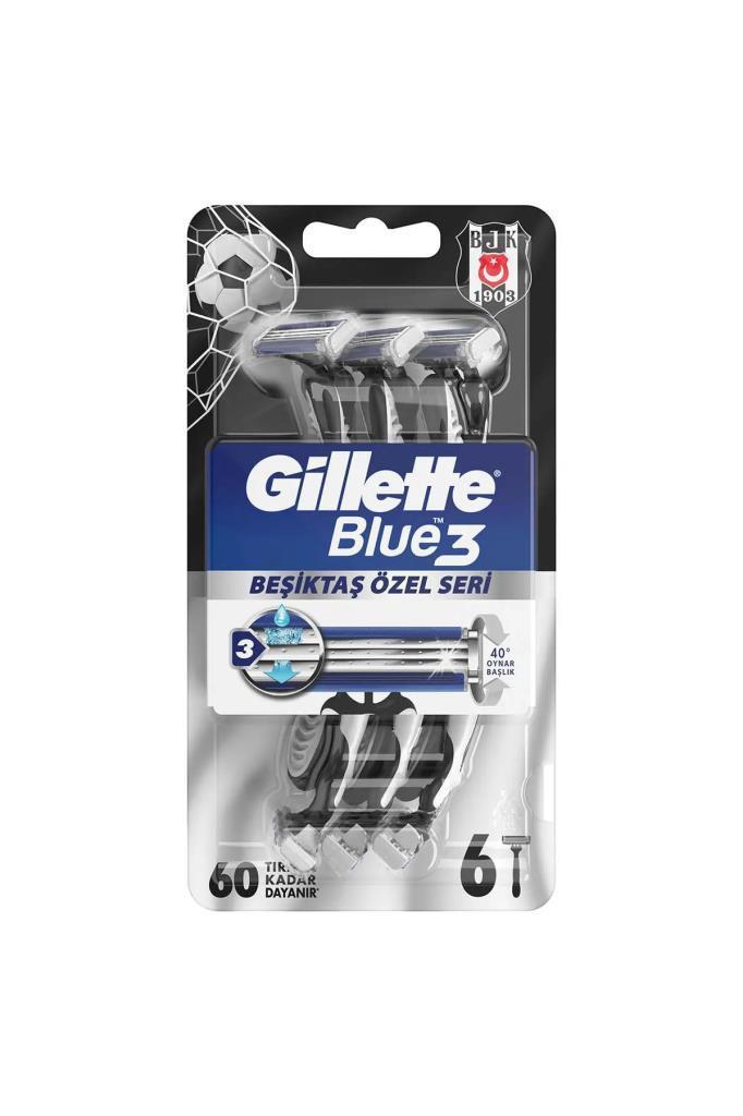 Gillette Blue 3 Beşiktaş Özel Seri 6lı Paket Tıraş Bıçağı