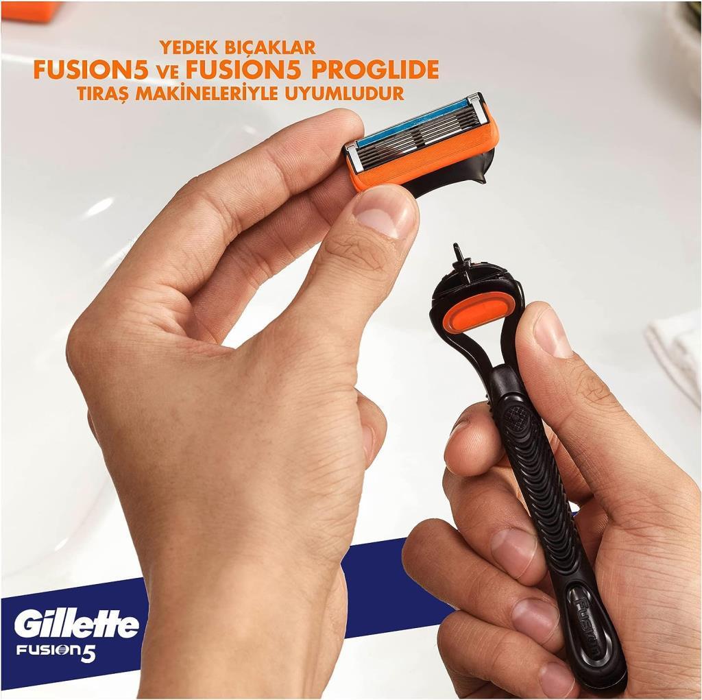 Gillette Fusion Yedek Tıraş Bıçağı 8 Adet Karton Paket