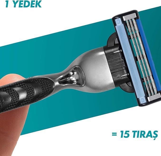 Gillette Mach 3 Tıraş Makinesi + 2 Yedek Tıraş Bıçağı