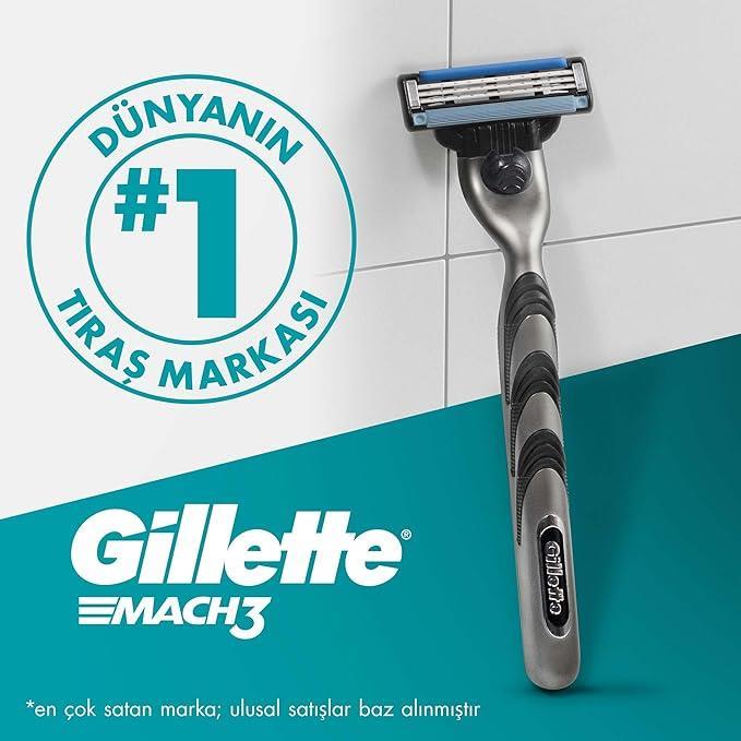 Gillette Mach 3 Tıraş Makinesi + 2 Yedek Tıraş Bıçağı