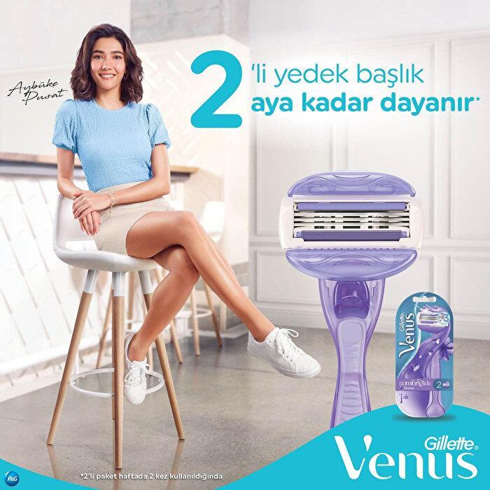 Gillette Venus Comfort Glide Breeze Kadın Tıraş Makinesi+Yedek Başlık