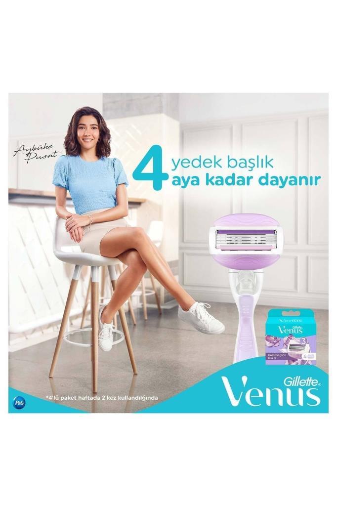 Gillette Venus Comfortglide Breeze Tıraş Bıçağı X4