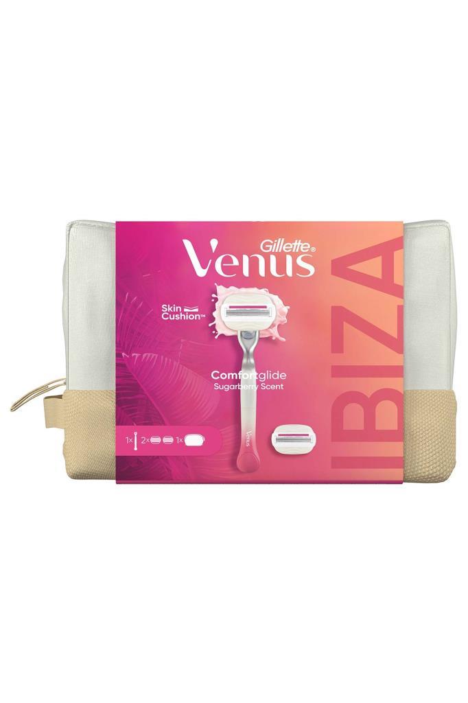 Gillette Venus Comfortglide Sugarberry Tıraş Makinesi+2 Adet Yedek Başlık + Çanta