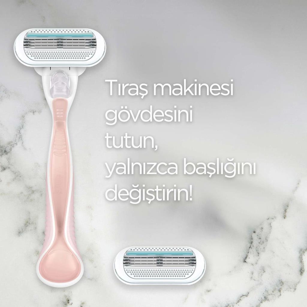 Gillette Venus Smooth Sensitive Tıraş Makinesi ve 2 Adet Yedek Başlık