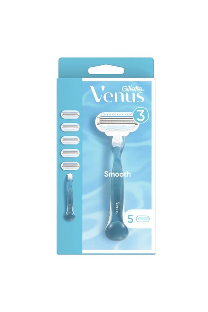 Gillette Venus Smooth Tıraş Makinesi + 5 Yedek Başlık