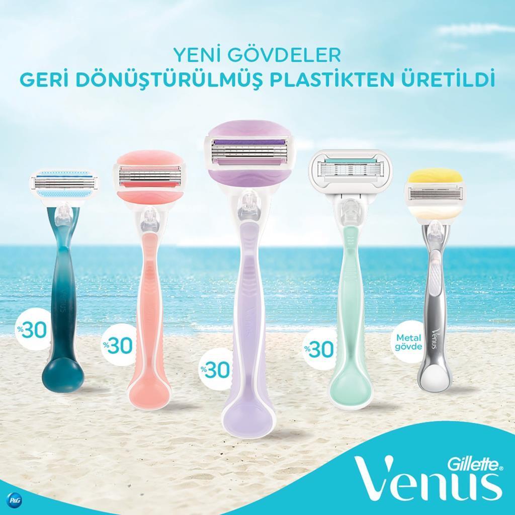 Gillette Venus Smooth Tıraş Makinesi + 5 Yedek Başlık