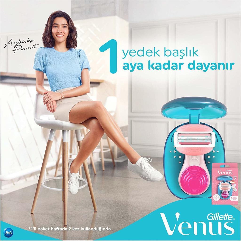 Gillette Venus Snap Comfort Glide Kadın Tıraş Makinesi