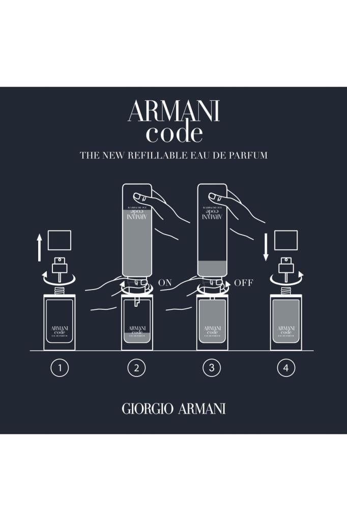 Giorgio Armani Code EDP 75 ml Refillable Erkek Parfüm 