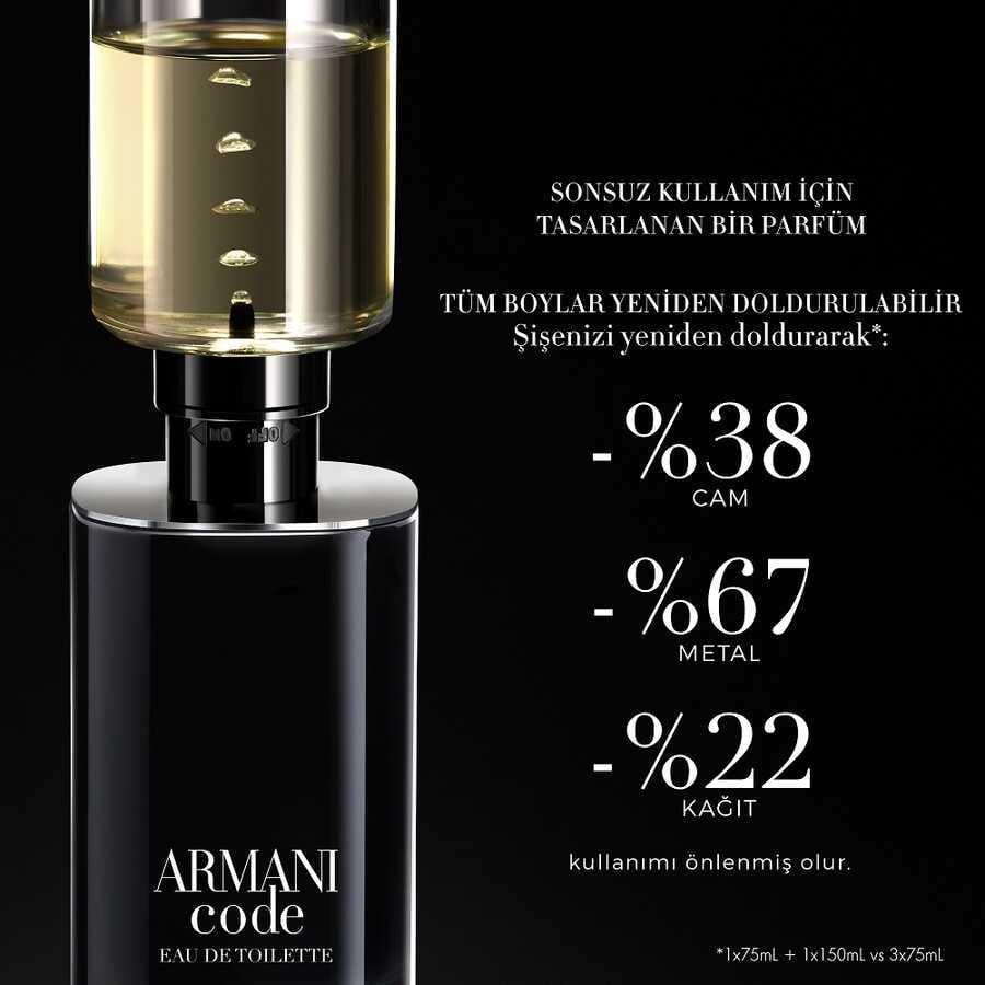 Giorgio Armani Code EDT 125 ML Refillable Erkek Parfüm