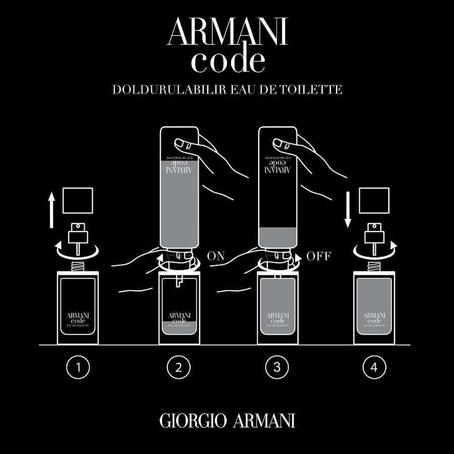 Giorgio Armani Code EDT 125 ML Refillable Erkek Parfüm
