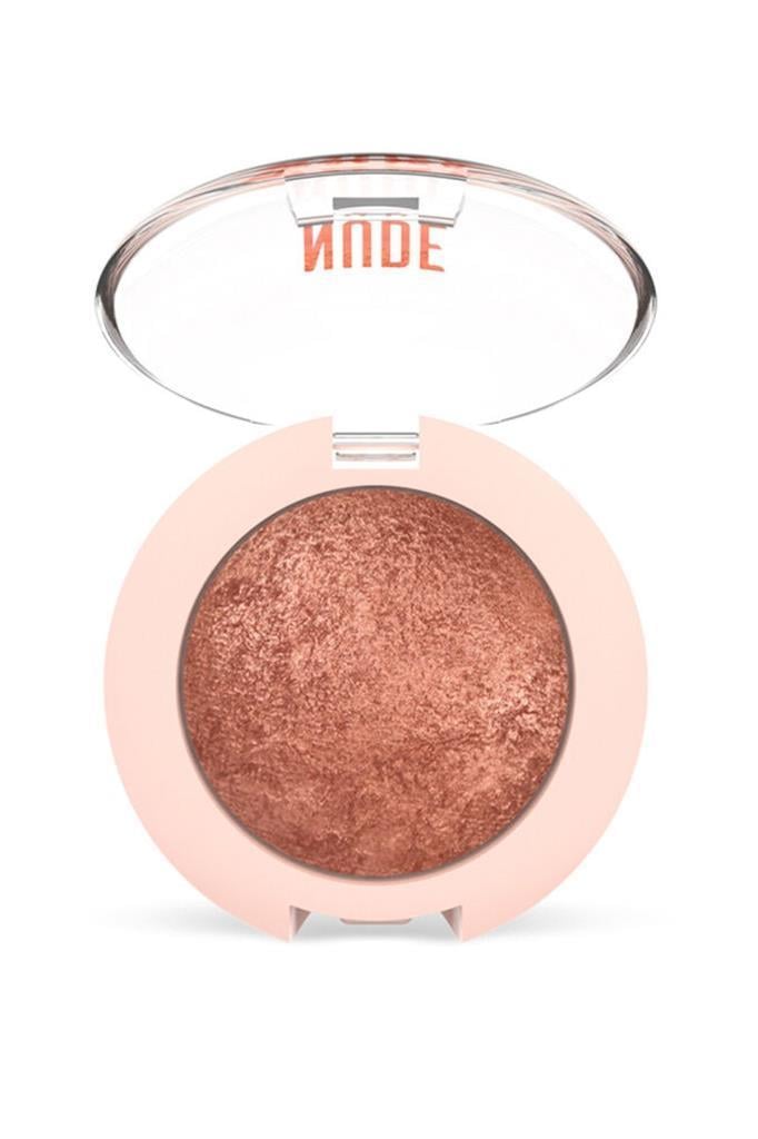 Golden Rose Nude Look Pearl Baked Eyeshadow 02 Rosy Bronze