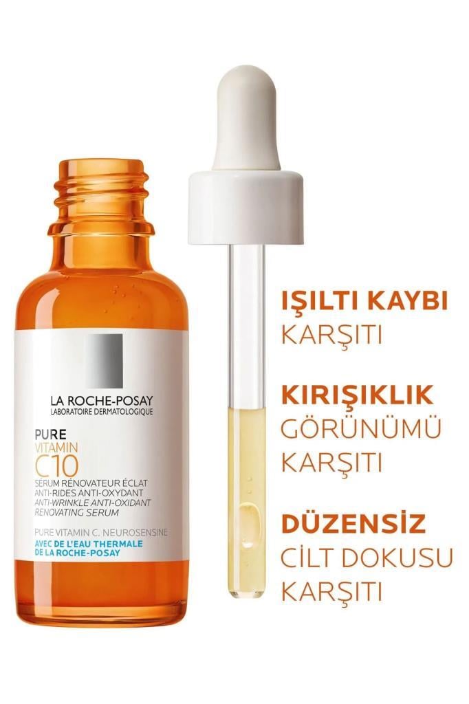 La Roche Posay Pure Vitamin C10 Vitamin İçerikli Işıltı Veren Serum 30 ml