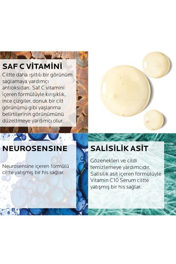 La Roche Posay Pure Vitamin C10 Vitamin İçerikli Işıltı Veren Serum 30 ml