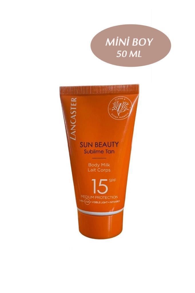 Lancaster Sun Beauty Body Milk SPF15 Güneş Kremi Mini Boy 50 ml
