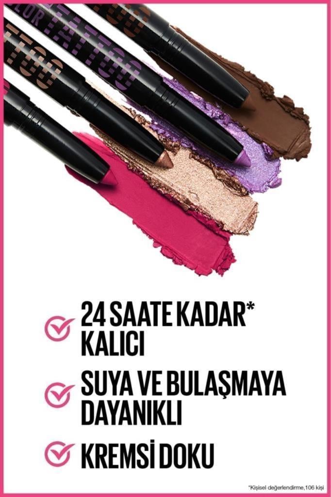 Maybelline New York Color Tattoo 24H Eye Stix 30 Courageous Kaş Kalemi & Göz Farı
