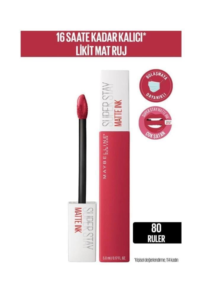 Maybelline New York Super Stay Matte Ink 80 Ruler Ruj
