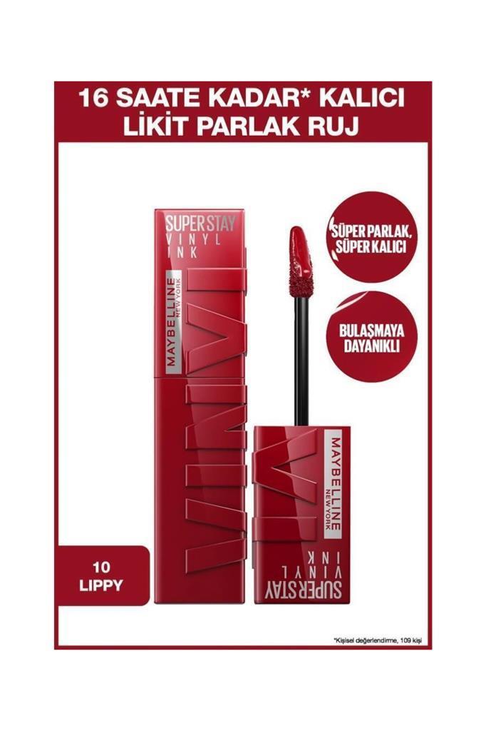 Maybelline New York Super Stay Vinyl Ink 10 Lippy Ruj