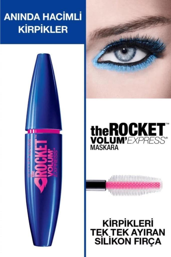 Maybelline New York Volum Express Rocket Siyah Maskara 