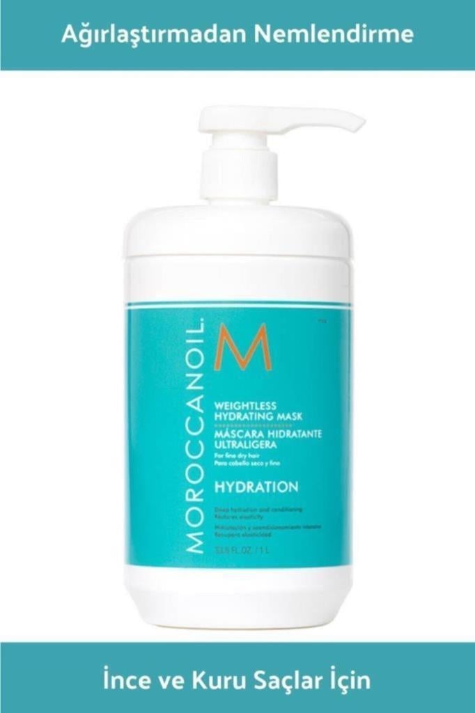 Moroccanoil Weightless Hydrating Ağırlık Yapmayan Nemlendirici Maske 1000 Ml