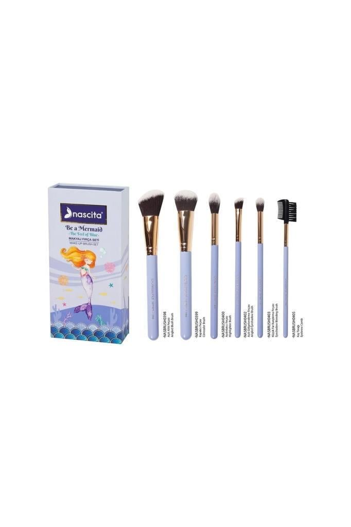 Nascita Be A Mermaid Make Up Brush Makyaj Fırçası 6LI Seti