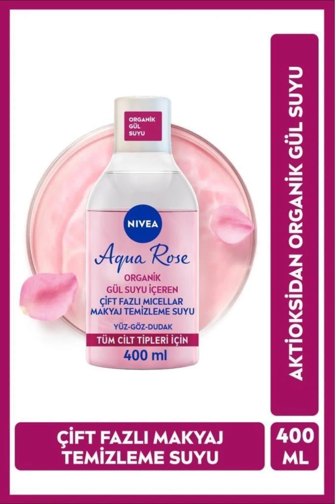 Nivea Aqua Rose Micellar Gül Suyu Makyaj Temizleme Suyu 400 ml