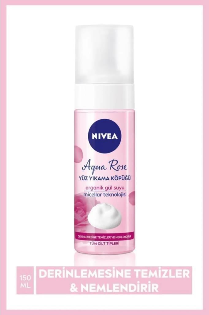 Nivea Aqua Rose Organik Gül Suyu Içeren 150 ml Yüz Temizleyici