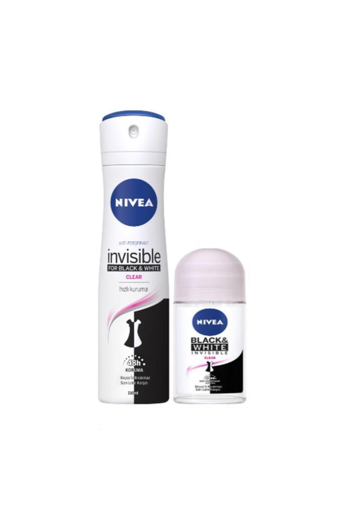 Nivea Black&White Clear Deo 150+25 ml 2li Paket Kadın Deodorant Sprey