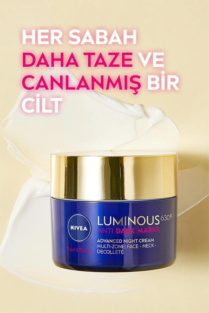 Nivea Cellular Luminous630 Antispot Leke Karşıtı 50 ml Gece Yüz Kremi