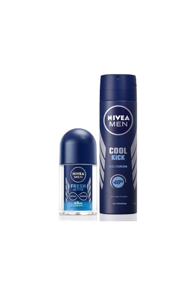 Nivea Men Cool Kick Deodorant 150 ml +25 ml Roll On Set