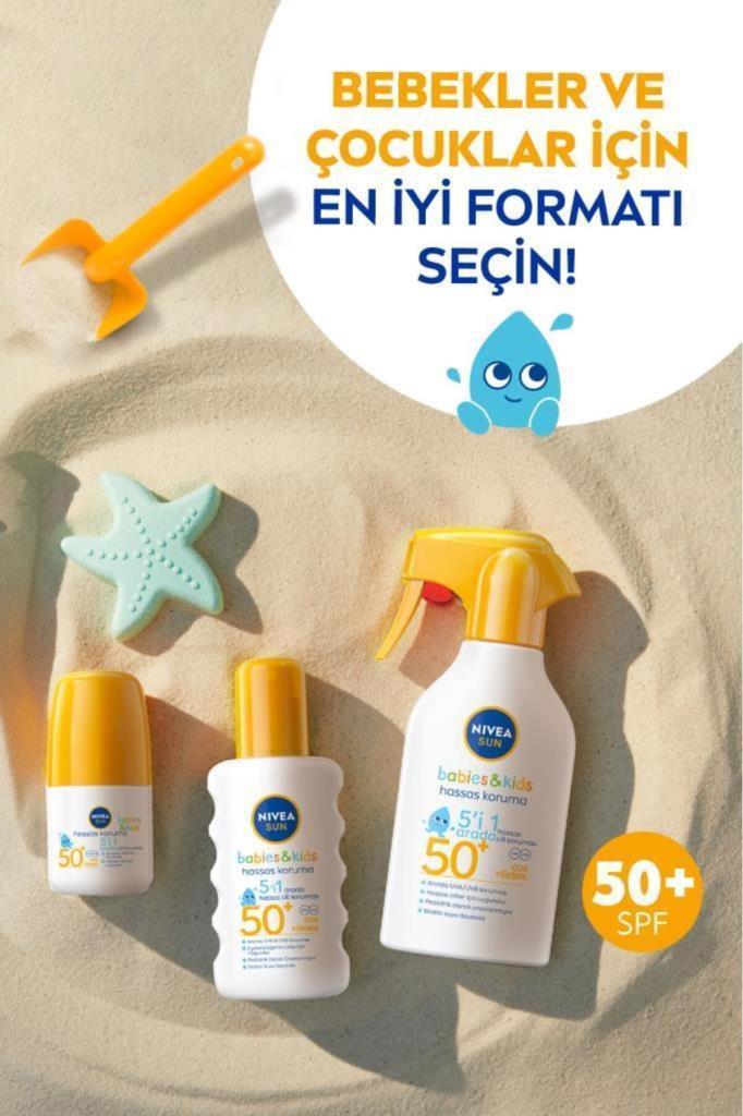 Nivea Sun Bebekler İçin Hassas Koruma SPF50 Güneş Koruyucu Roll-on 50ml 