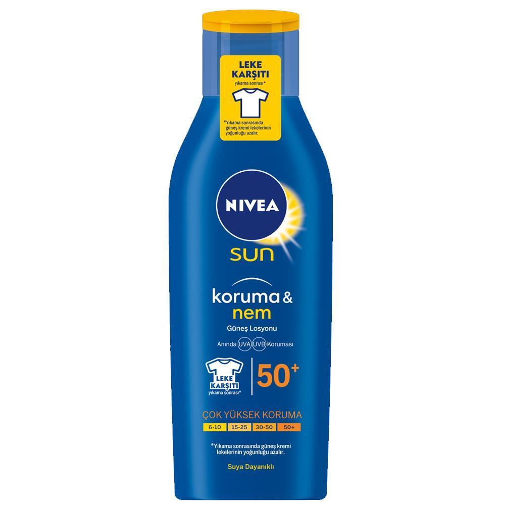 Nivea Sun Koruma &Nem Nemlendirici Güneş Sütü SPF50+ 200 ml