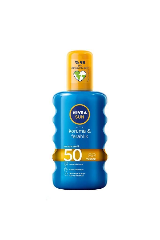 Nivea Sun Koruma&Ferahlık SPF50 Transparan Güneş Koruyucu 200 ml