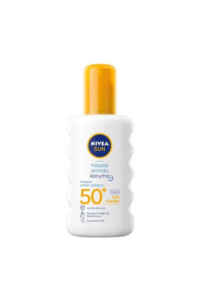 Nivea Sun Ultra Hassas SPF50+ Anında Koruma 200 ml Çok Yüksek Güneş Koruyucu