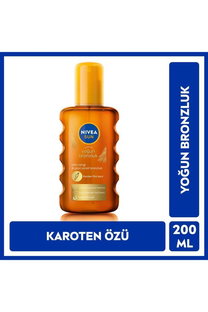 Nivea Sun Yoğun Bronzlaştırıcı Güneş Yağ Sprey Karoten Özlü 200 ml