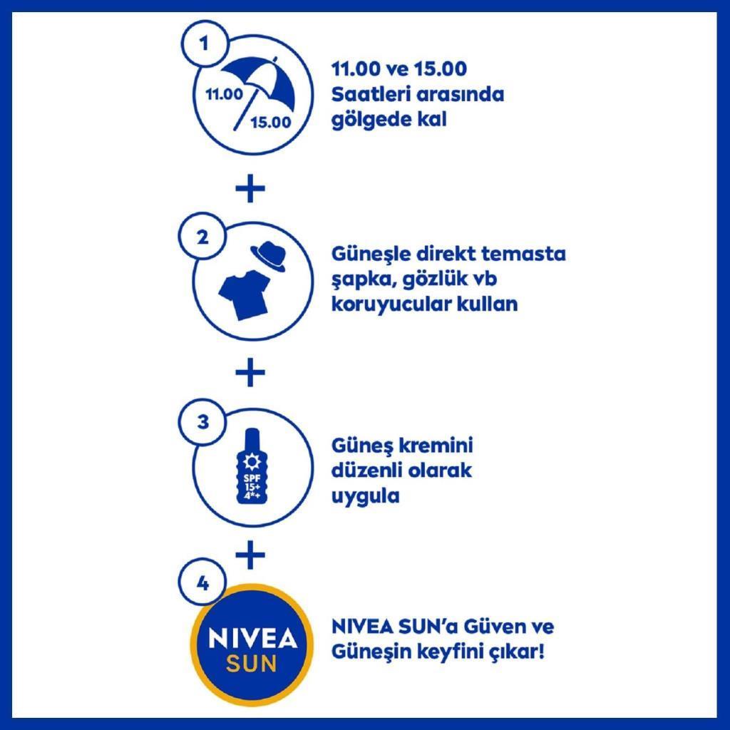 Nivea Sun Yoğun Bronzlaştırıcı Güneş Yağ Sprey Karoten Özlü 200 ml
