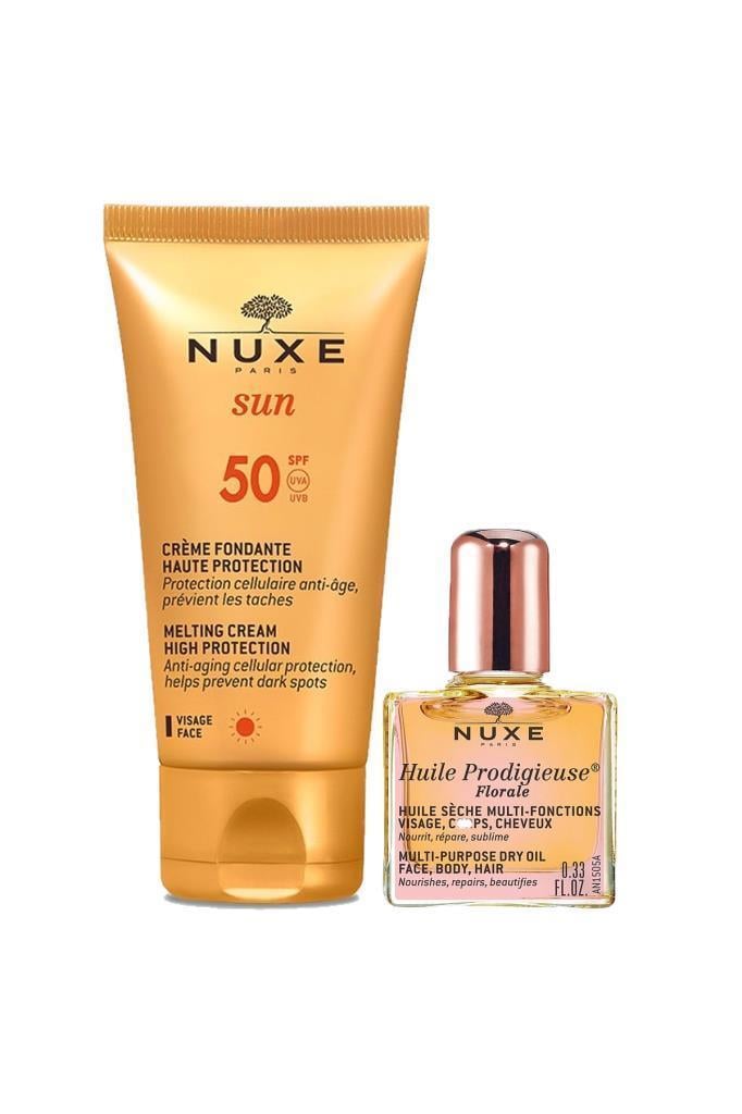 Nuxe Sun Melting Emulsion SPF50 Yüz Kremi 50 ml Set