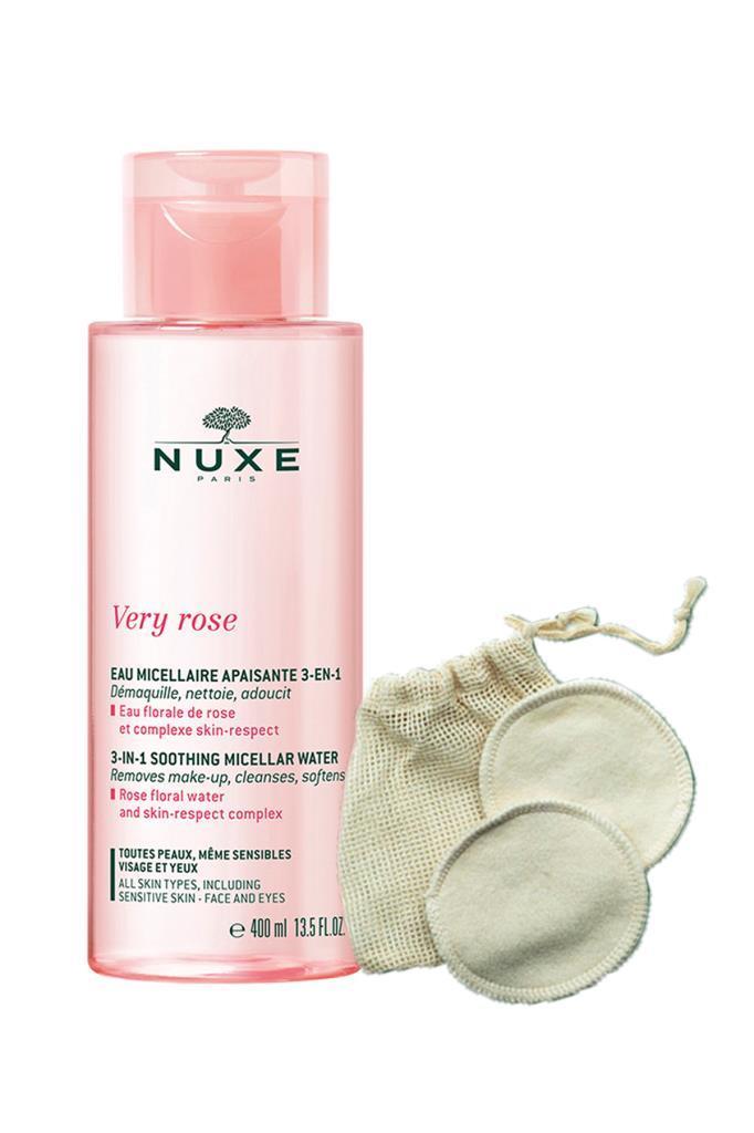 Nuxe Very Rose 3 In 1 Micellar Water 400 ml + 2'li Makyaj Pedi