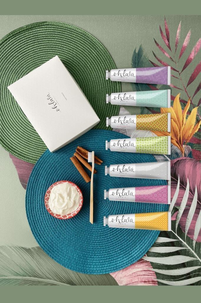 Ohlala Cinnamon 75 ml+Fresh Mint 15 ml+Raspberry Mint 15 ml Spring Diş Bakım Set