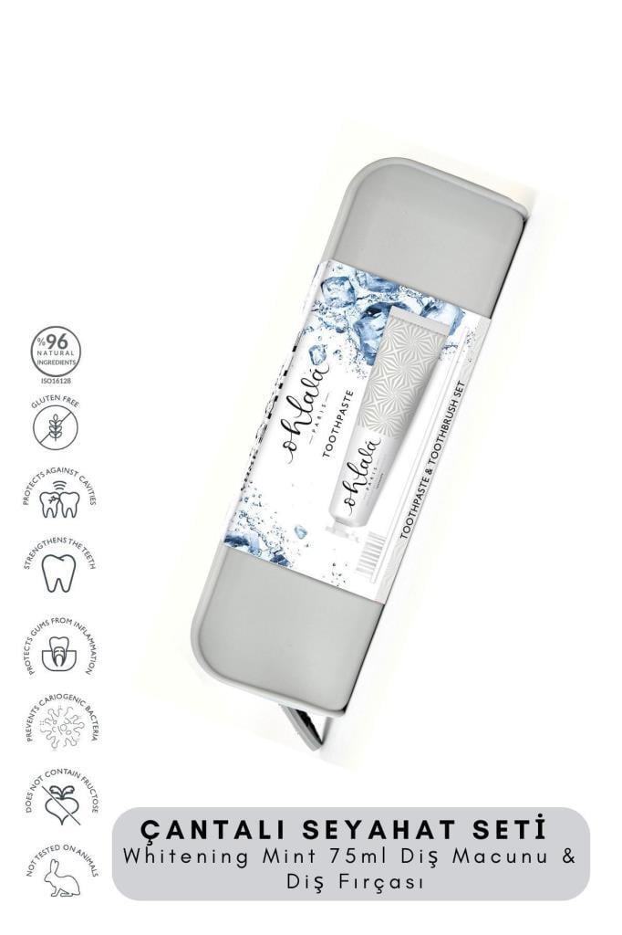 Ohlala Whitening 75 ml+Dental Luxe Diş Fırçası Diş Bakım Seyahat Seti
