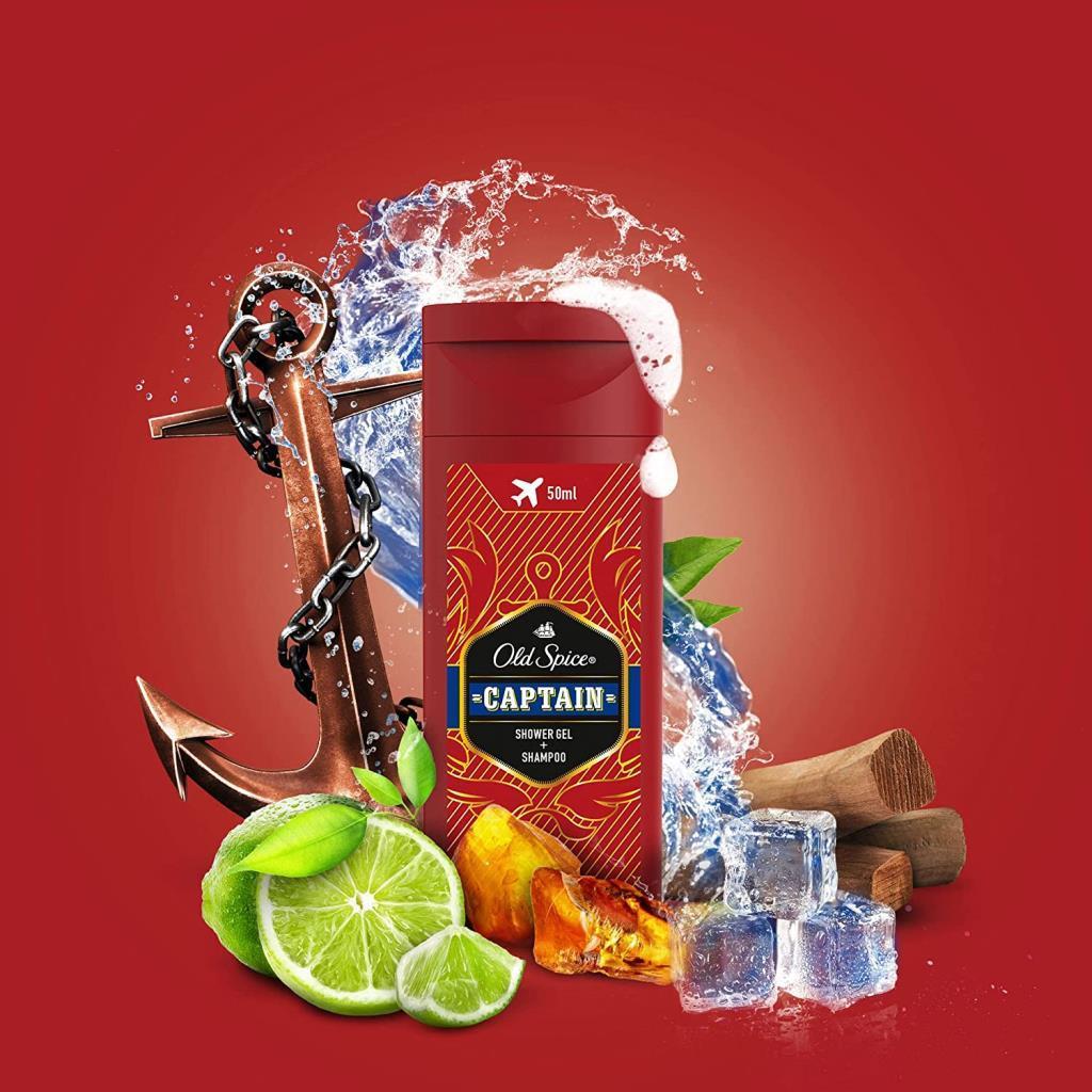 Old Spice Captain Shower 50 ml Duş Jeli+Şampuan