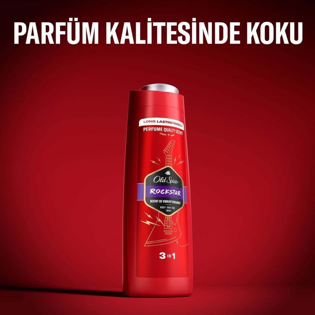 Old Spice Rockstar 3 In1 Şampuan+Duş Jeli 400 ml