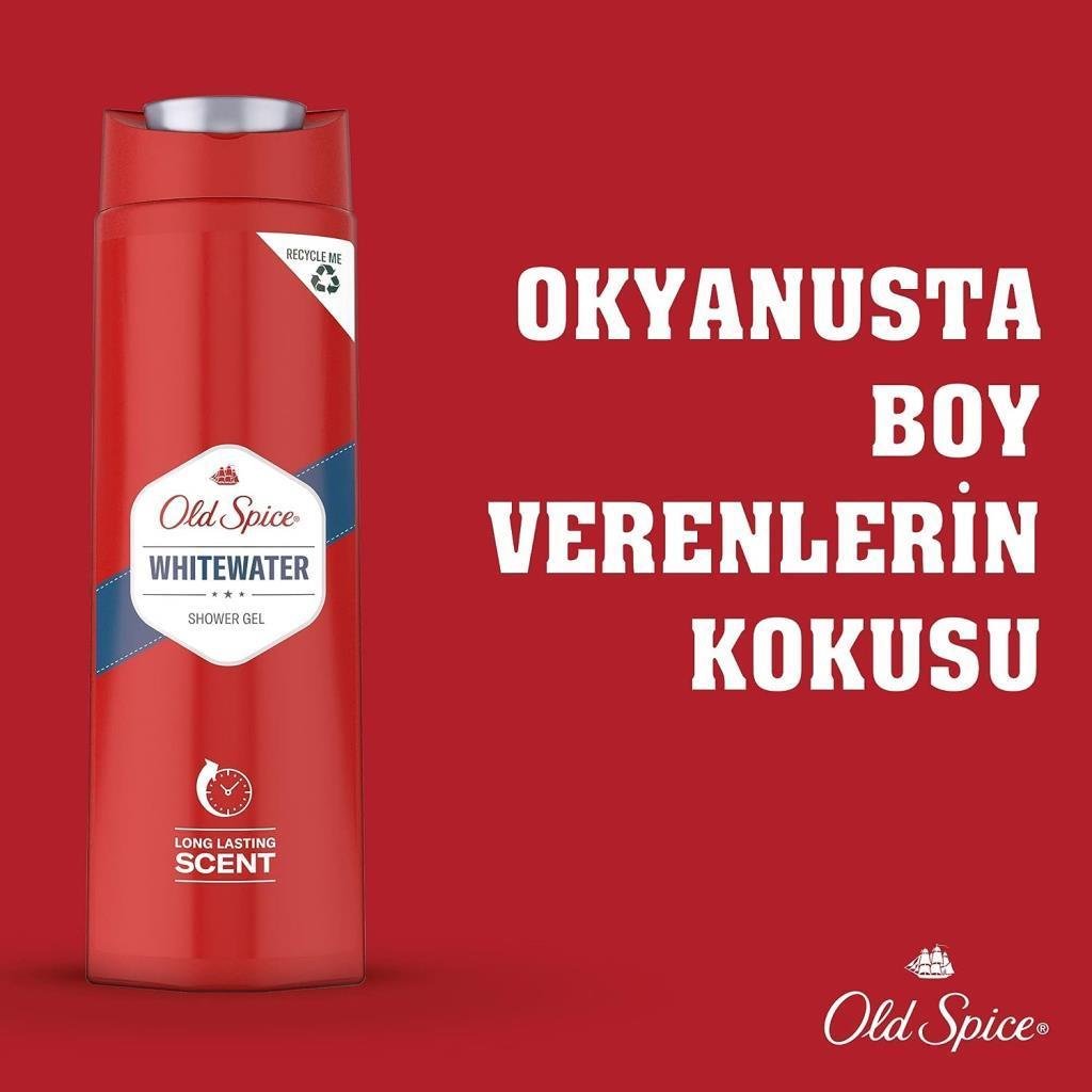 Old Spice Whitewater Shower Gel Long Lasting Scent 400 ml Duş Jeli