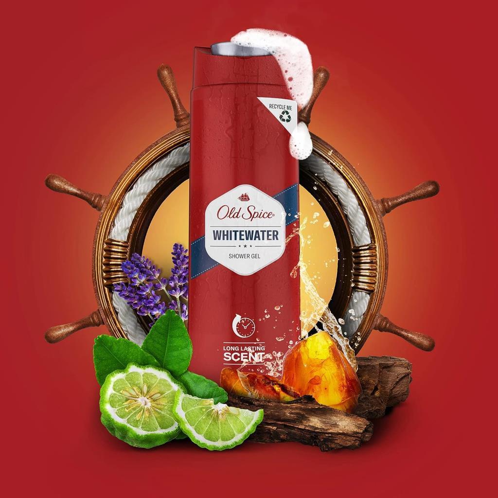 Old Spice Whitewater Shower Gel Long Lasting Scent 400 ml Duş Jeli