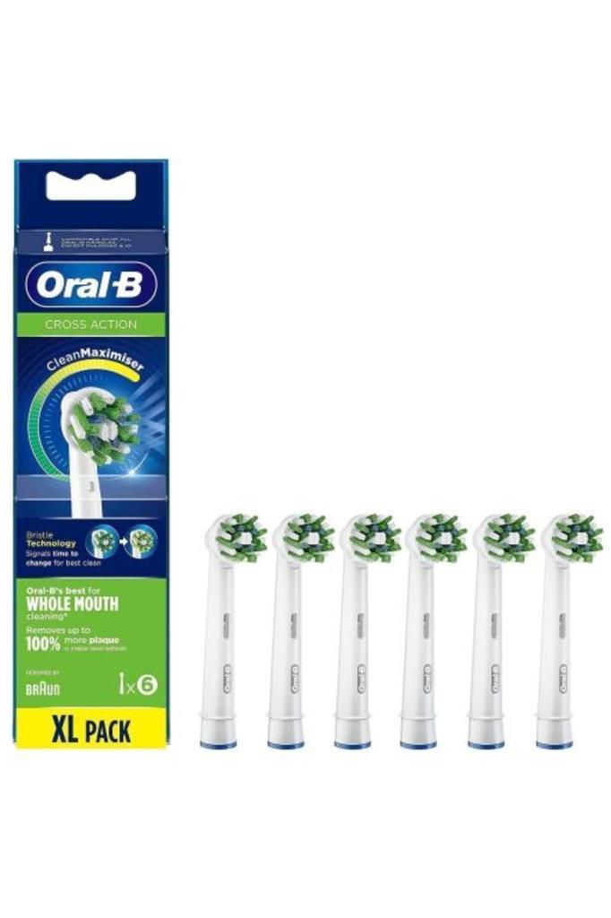 Oral-B Cross Action Şarjlı Diş Fırçası Yedek Başlığı 6 Adet