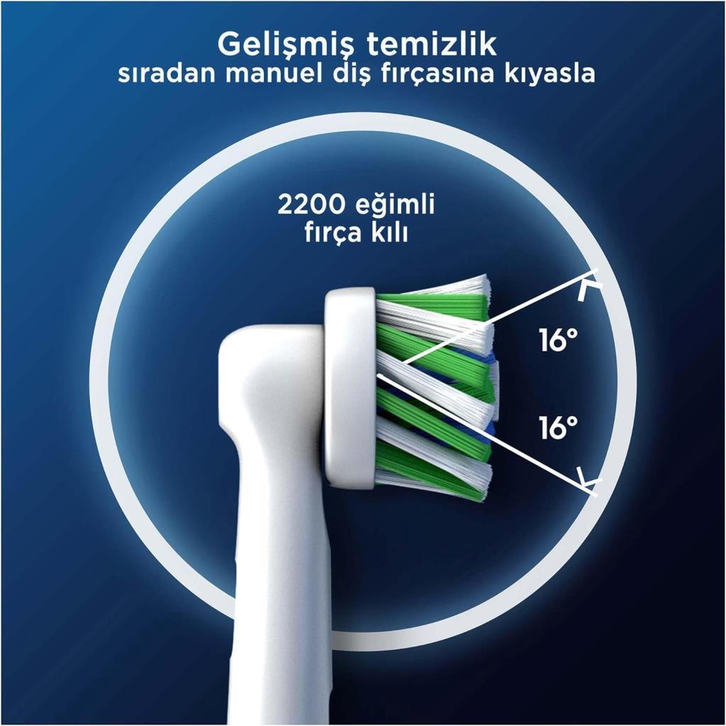 Oral-B Cross Action X-Filament Şarjlı Diş Fırçası Yedek Başlığı 2 Adet