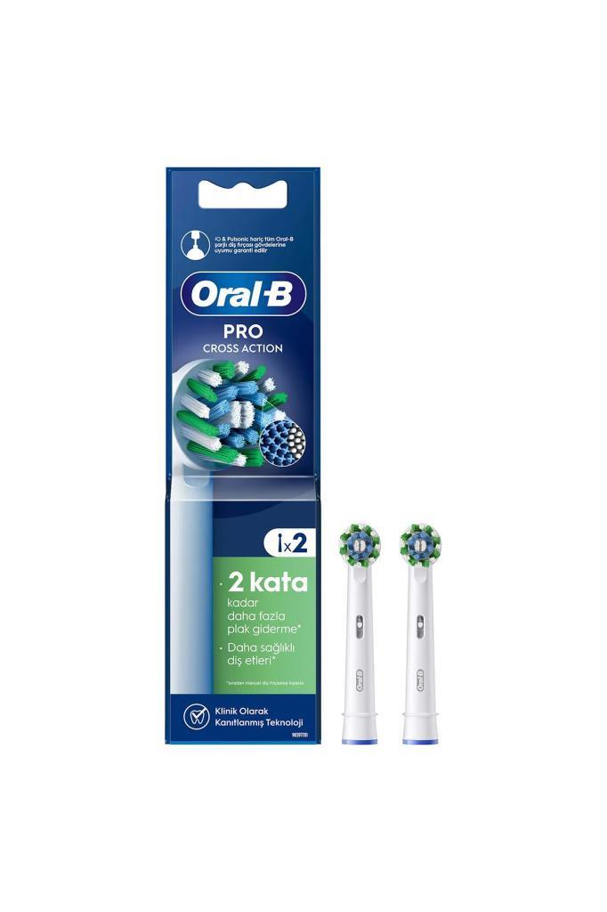 Oral-B Cross Action X-Filament Şarjlı Diş Fırçası Yedek Başlığı 2 Adet