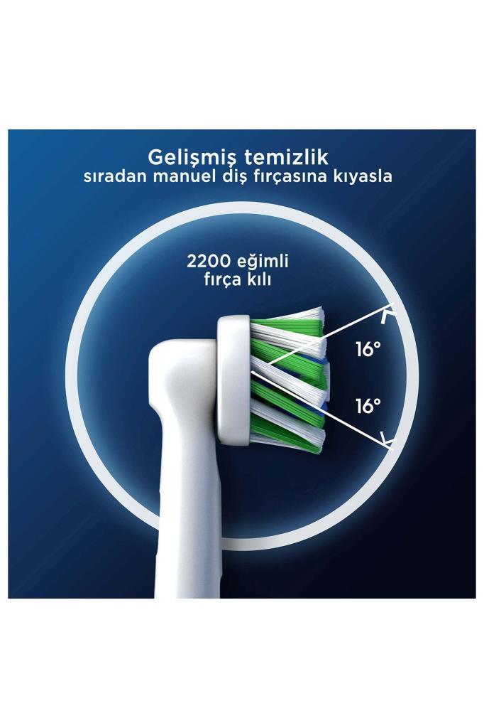 Oral-B Cross Action X-Filament Şarjlı Diş Fırçası Yedek Başlığı 4 Adet