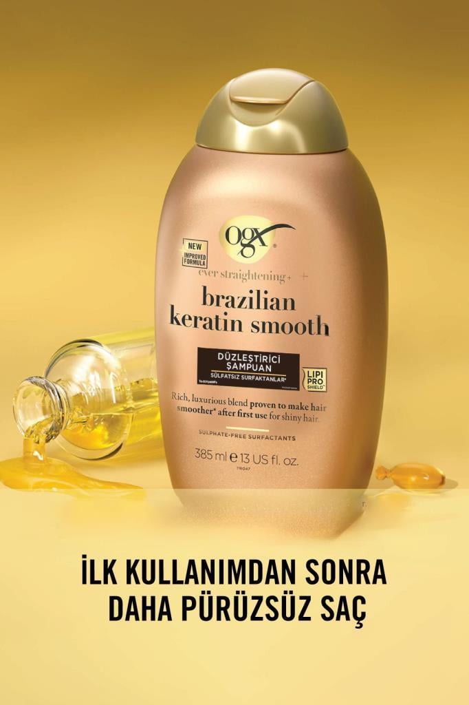 Organix Brazilian Keratin Smooth Düzleştirici Şampuan 385 ml